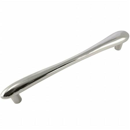 STRATEGIC BRANDS 12 in. Polished Nickel Potato Oversized Pull with Back to Back Mounting 20014-BB